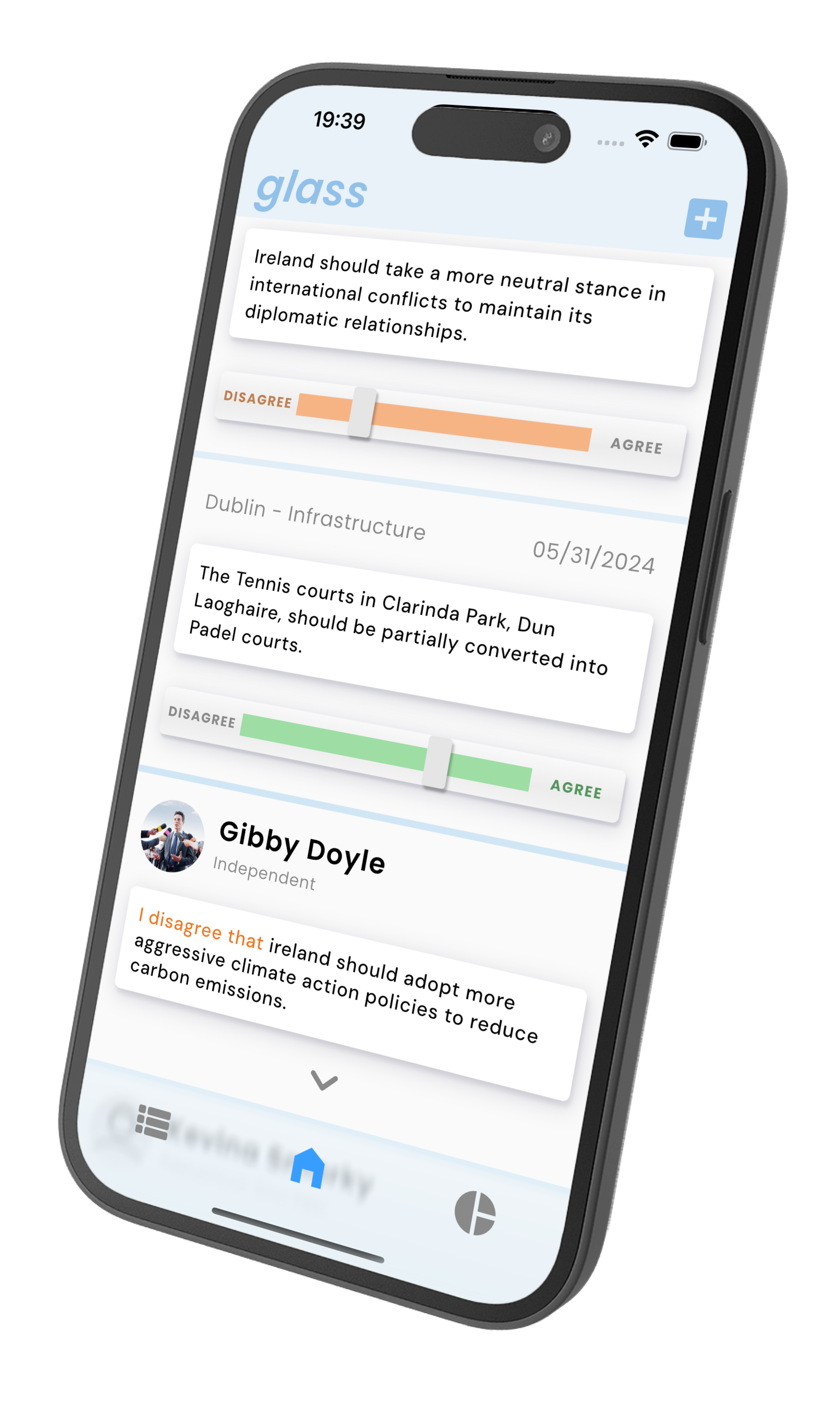 Glass App Mockup